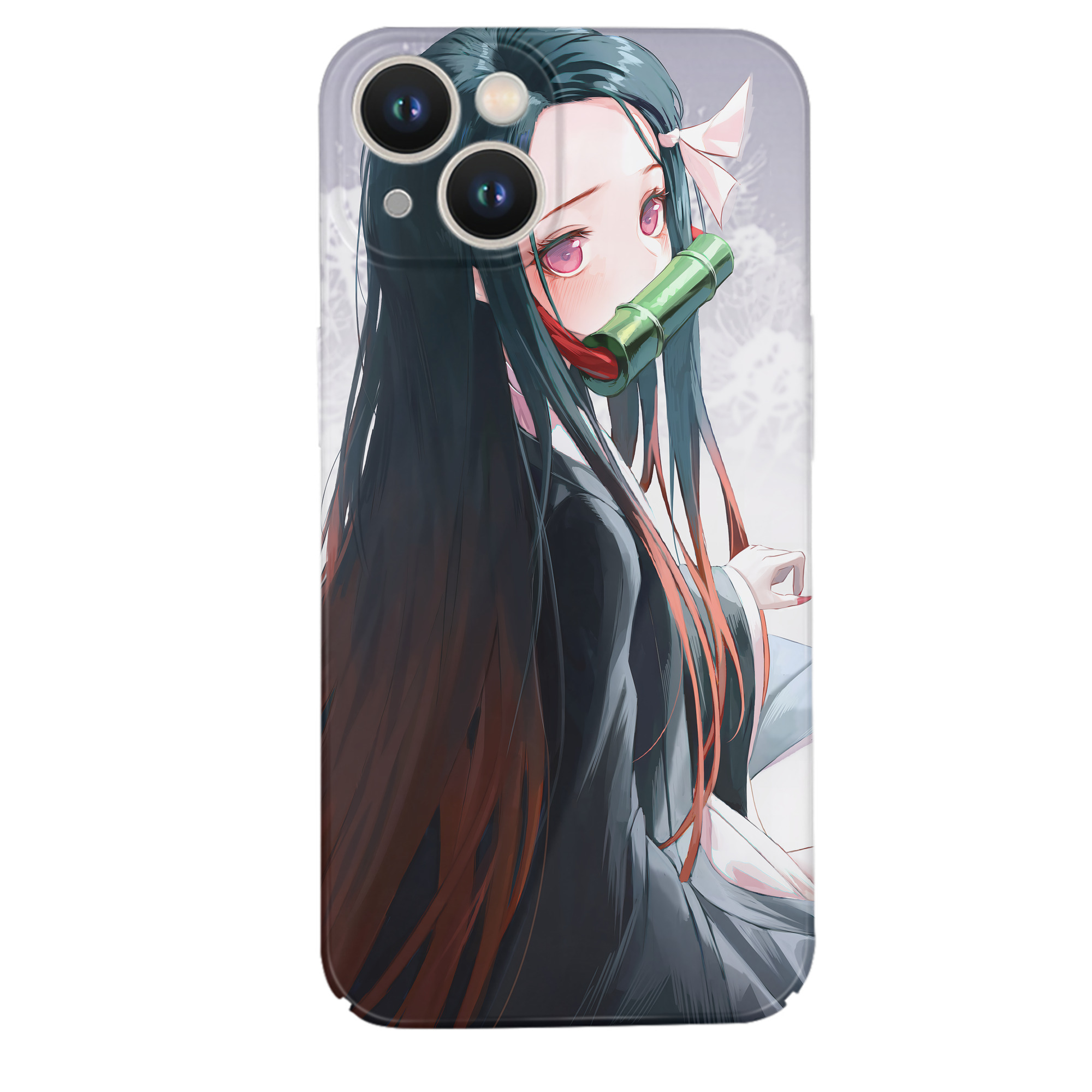 （画像用） 鬼滅の刃（きめつのやいば）竈門 禰󠄀豆子／かまど ねずこ Kamado Nezuko 【iPhone 14シリーズ対応】ハードケース
